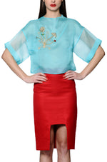 Load image into Gallery viewer, Pencil Skirt with Gulnoza Dilnoza Signature Slit