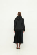 Load image into Gallery viewer, GULNOZA DILNOZA MILANO pink glow mushrooms print hoodie in cotton