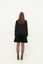 Load image into Gallery viewer, GULNOZA DILNOZA MILANO blue glow mushrooms print sweatshirt in cotton