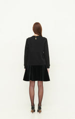 Load image into Gallery viewer, GULNOZA DILNOZA MILANO heart & rose print sweatshirt in cotton