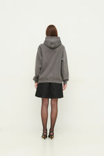 Load image into Gallery viewer, GULNOZA DILNOZA MILANO green glow mushrooms print hoodie in cotton