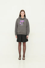 Load image into Gallery viewer, GULNOZA DILNOZA MILANO pink glow mushrooms print hoodie in cotton