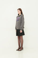 Load image into Gallery viewer, GULNOZA DILNOZA MILANO pink glow mushrooms print hoodie in cotton