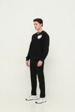 Load image into Gallery viewer, GULNOZA DILNOZA MILANO heart & rose print sweatshirt in cotton