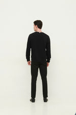 Load image into Gallery viewer, GULNOZA DILNOZA MILANO Logo Embroidered sweatshirt in cotton