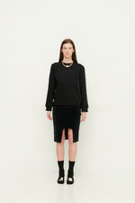 Load image into Gallery viewer, GULNOZA DILNOZA MILANO Logo Embroidered sweatshirt in cotton