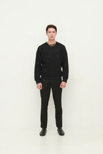 Load image into Gallery viewer, GULNOZA DILNOZA MILANO Logo Embroidered sweatshirt in cotton