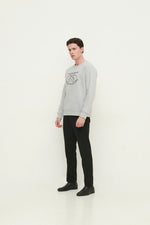 Load image into Gallery viewer, GULNOZA DILNOZA MILANO Logo Embroidered sweatshirt in cotton