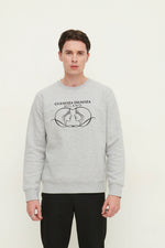 Load image into Gallery viewer, GULNOZA DILNOZA MILANO Logo Embroidered sweatshirt in cotton