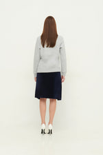 Load image into Gallery viewer, GULNOZA DILNOZA MILANO Logo Embroidered sweatshirt in cotton