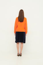 Load image into Gallery viewer, GULNOZA DILNOZA MILANO blue glow mushrooms print sweatshirt in cotton