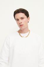 Load image into Gallery viewer, GULNOZA DILNOZA MILANO Logo Embroidered sweatshirt in cotton