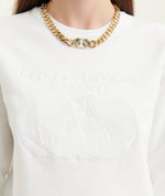 Load image into Gallery viewer, GULNOZA DILNOZA MILANO Logo Embroidered sweatshirt in cotton