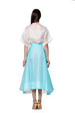 Load image into Gallery viewer, White Silk Organza Top