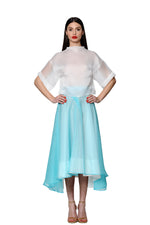 Load image into Gallery viewer, White Silk Organza Top