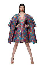 Load image into Gallery viewer, Silk Jacquard Trench Coat