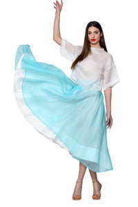 Silk Organza Maxi Skirt